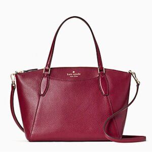 Euc Kate Spade Monica Dark Berry Leather Satchel Purse